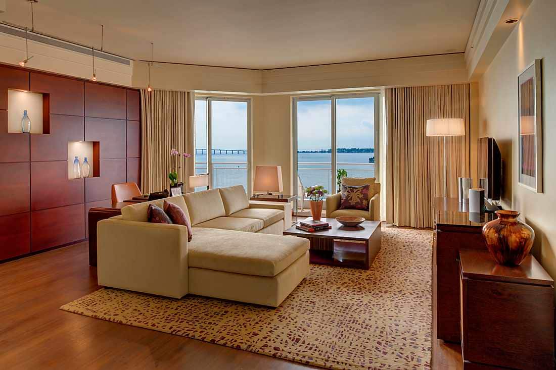 Premier Bay View Two-Bedroom Suite living room